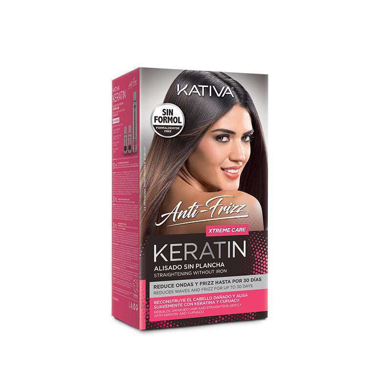 Kativa Keratin Alisado Anti Frizz Xtreme Care Kit (Shampoo 30ml &amp; Conditioner 30ml &amp; Mask 150ml)