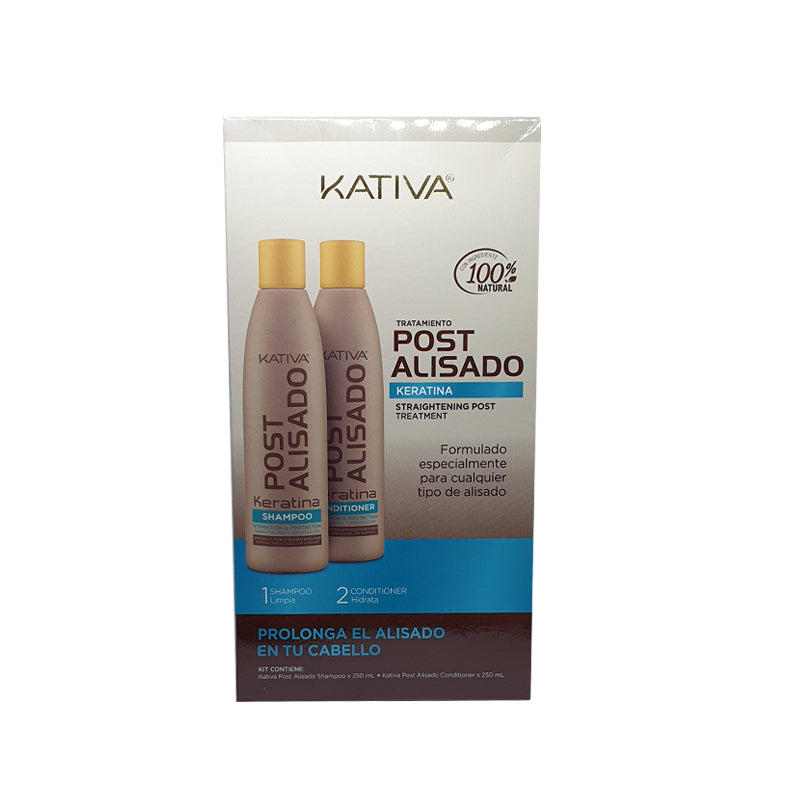 Kativa Straightening Post Treatment Kit (Shampoo 250ml &amp; Conditioner 250ml)