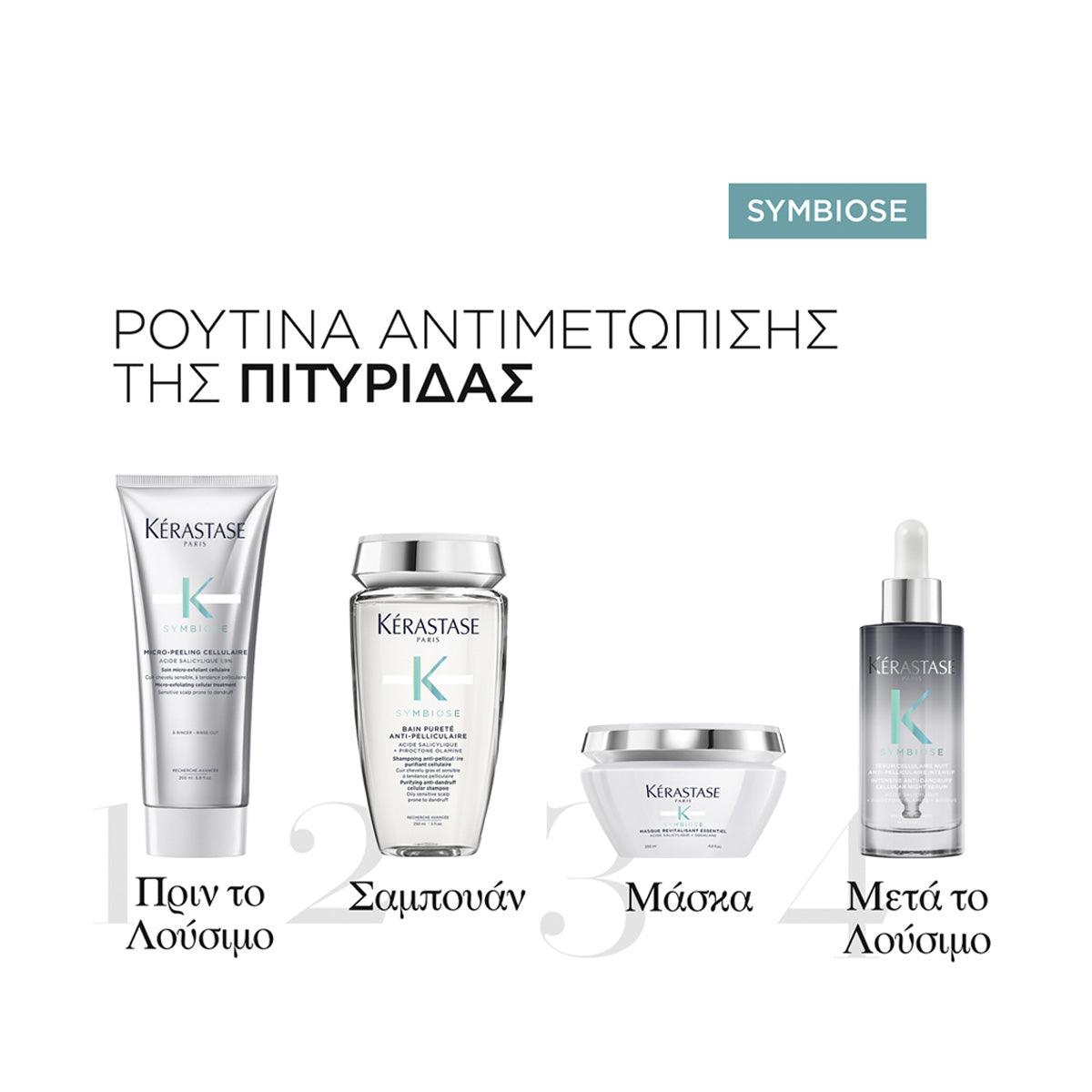 Kerastase Symbiose Masque Revitalisant Essentiel Μάσκα για Ταλαιπωρημένα Μαλλιά με Τάση Πιτυρίδας 200ml