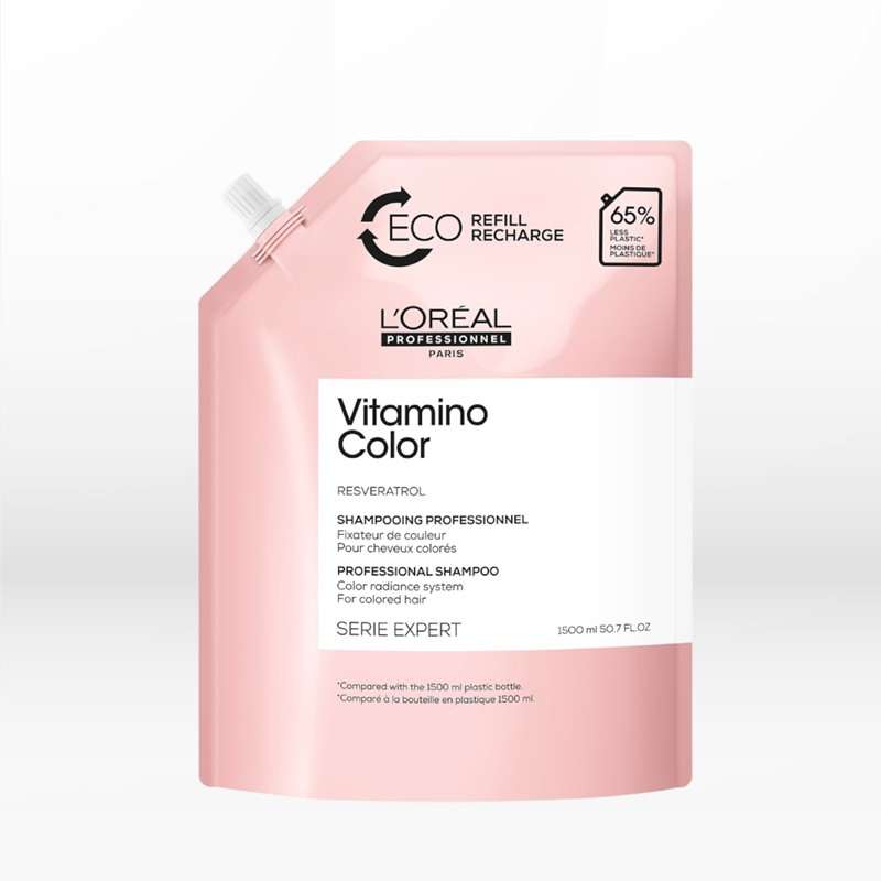 L&#39;Oreal Professionnel Serie Expert Vitamino Color Eco Refill Σαμπουάν Για Βαμμένα Μαλλιά 1500ml