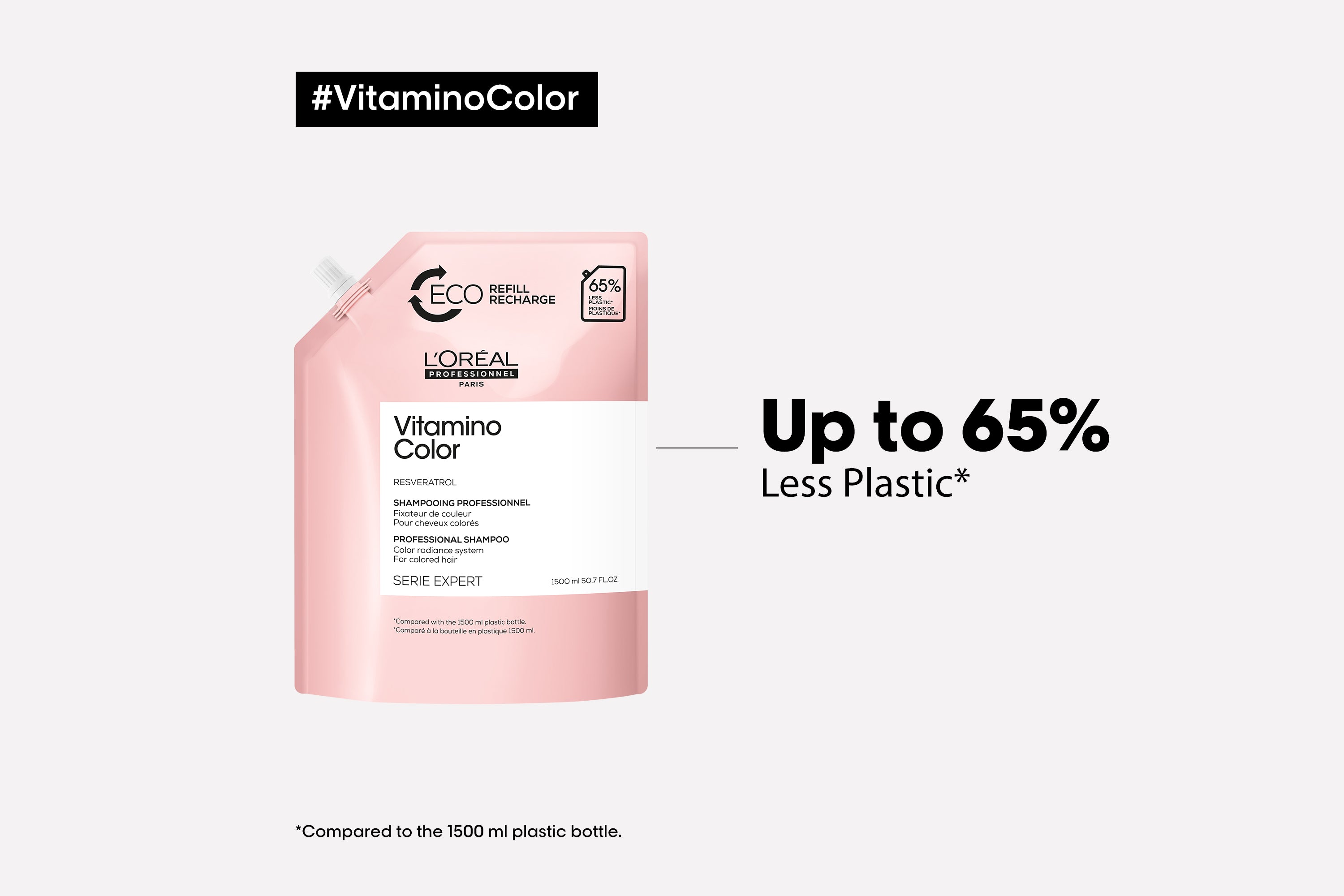 L'Oreal Professionnel Serie Expert Vitamino Color Eco Refill Σαμπουάν Για Βαμμένα Μαλλιά 1500ml