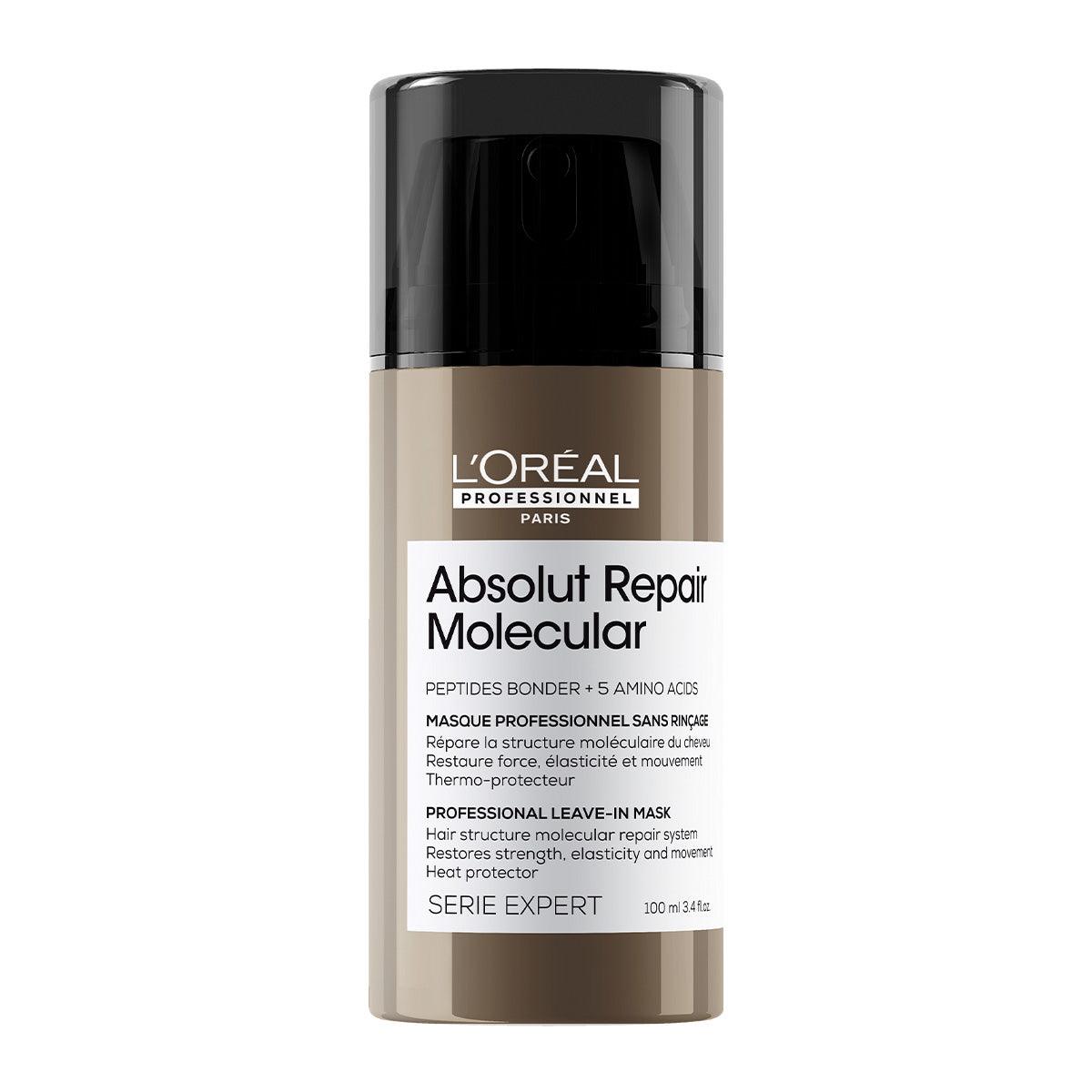 L'Oreal Professionnel Absolut Repair Molecular Leave-in Μάσκα Μοριακής Επανόρθωσης για Ταλαιπωρημένα Μαλλιά 100ml