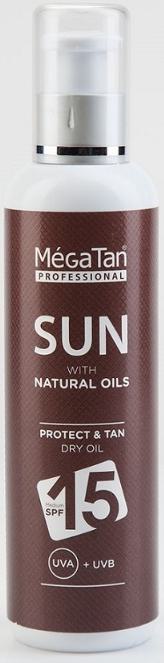 Mega Tan Professional Sunscreen Protect &amp; Tan Dry Oil 160ml