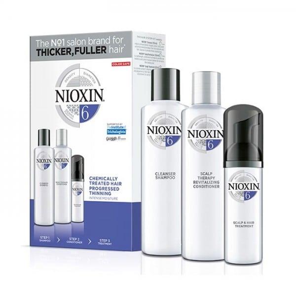 Nioxin KIT Σύστημα 6 (Σαμπουαν 150ml, Conditioner 150ml & Θεραπεια 40ml)