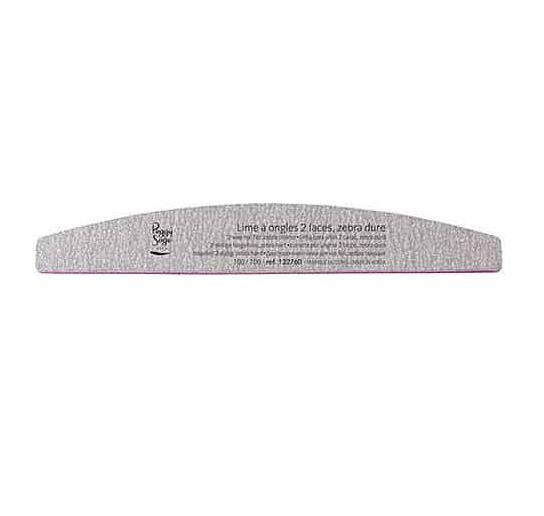 Peggy Sage 2-Way Half-Moon Nail File Zebra Coarse 100/100