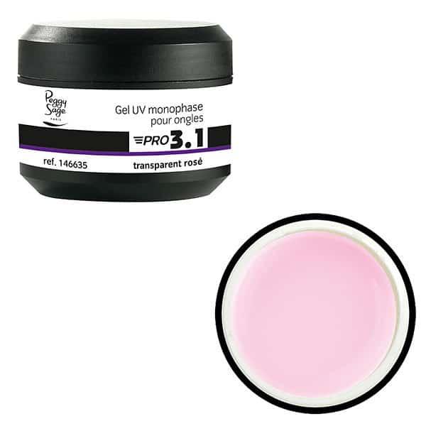 Peggy Sage Pro 3.1 Builder Gel Transparent Rose 15gr