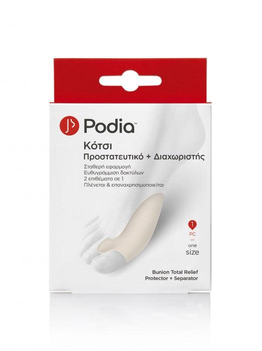 Podia Bunion Total Relief Protector+ Separator 1Pc Κότσι Προστατευτικό + Διαχωριστής