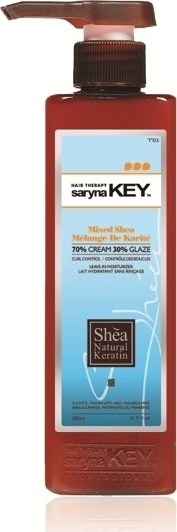 Saryna Key Mixed Shea 70% Cream 30% Glaze Curl Control 300ml
