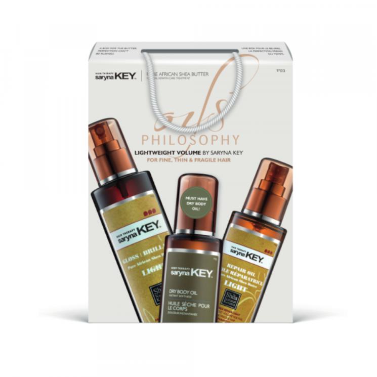 Sarynakey Oils Philosophy Lightweight Volume For Fine Thin &amp; Fragile Hair Box(Light Gloss 250ml+Dry Body Oil 110ml+Light Oil 105