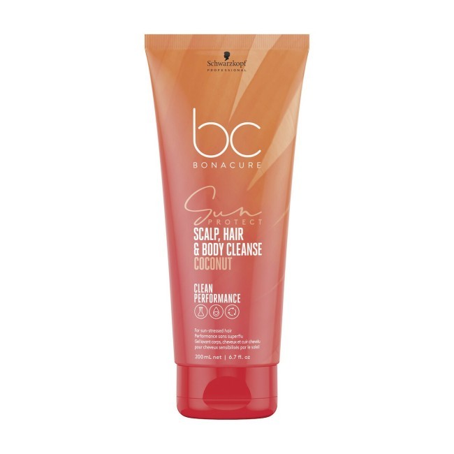 Schwarzkopf Professional BC Bonacure Sun Protect 3-in-1 Scalp, Hair &amp; Body Cleanse 200ml