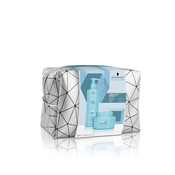 Schwarzkopf Professional Fibre Clinix Hydrate Bag (Shampoo 300ml, Masque 250ml)