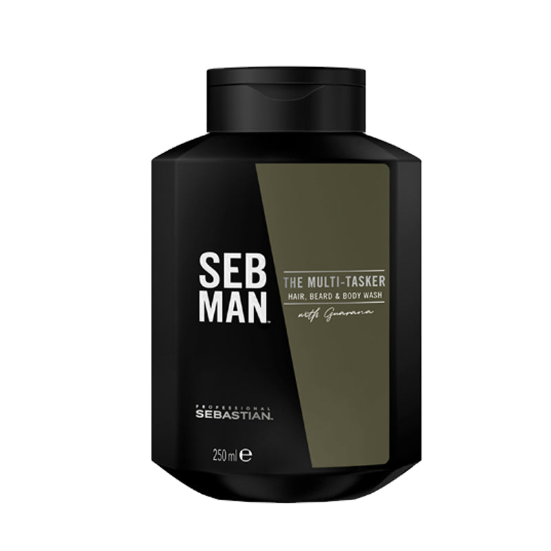 Sebastian Professional Seb Man The Multi-Tasker 3In1 Hair, Beard &amp; Body Wash 250ml