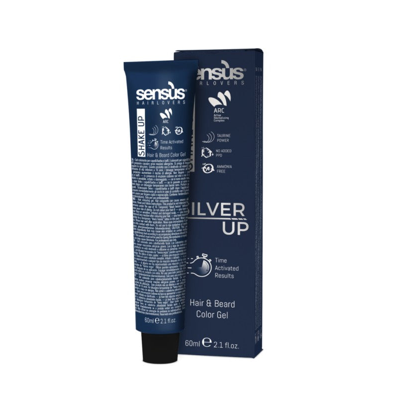 Sensus Shake Up Hair &amp; Beard Color Gel Silver Up 60ml