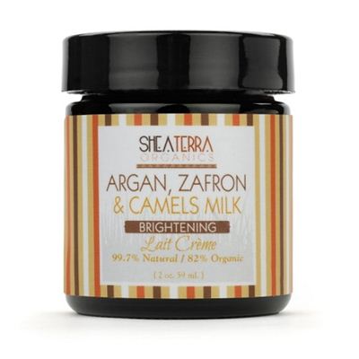 Shea Terra Organics Argan,Zafron &amp; Camels Milk Brightening Cream 59ml