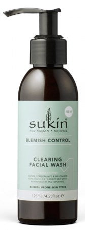 Sukin Naturals Blemish Control Clearing Facial Wash 125ml