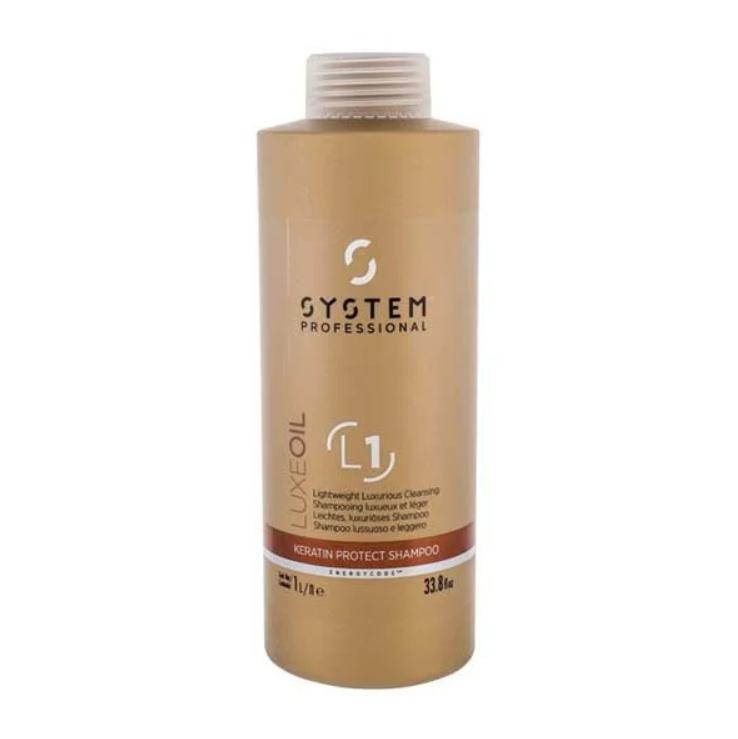 System Professional Fibra LuxeOil Keratin Protect Shampoo (L1) 1000ml