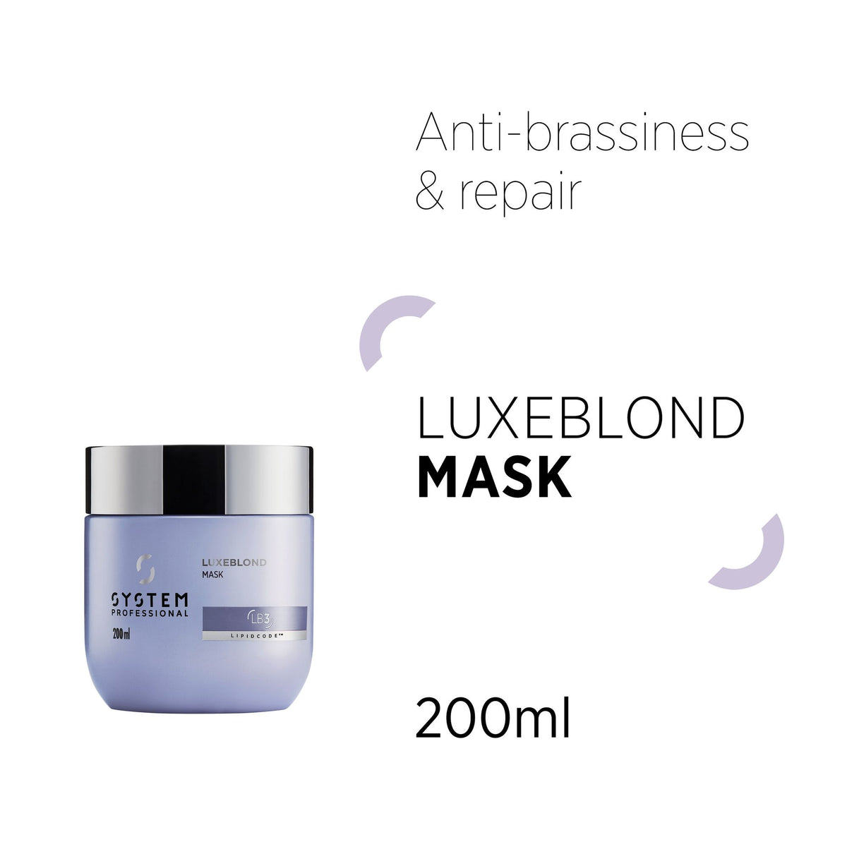 System Professional Luxeblond Μάσκα Μαλλιών για Προστασία Χρώματος 200ml