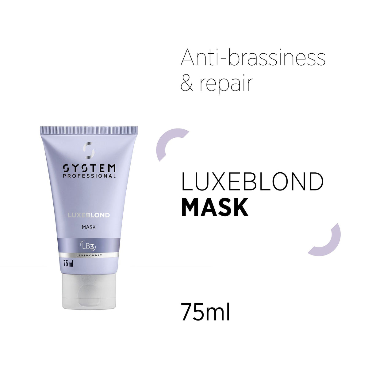 System Professional Luxeblond Μάσκα Μαλλιών για Προστασία Χρώματος 75ml