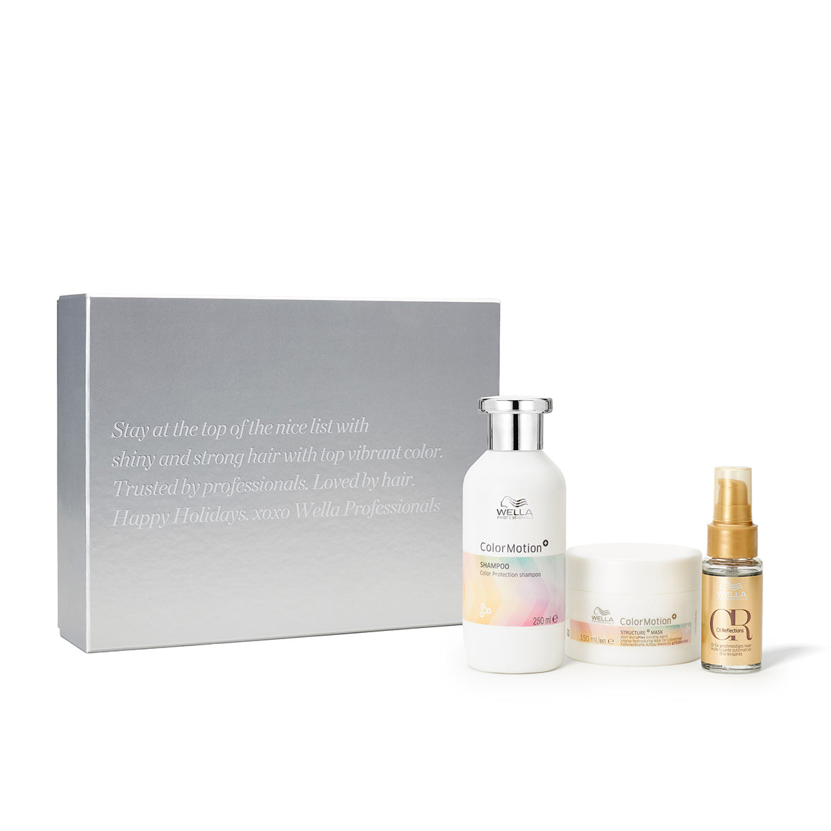 Wella Professionals ColorMotion Box (Shampoo 250ml,Mask 150ml, Oil Reflection 30ml